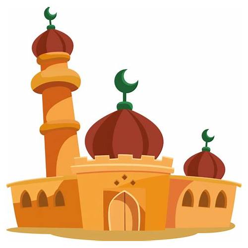gambar masjid kartun warna